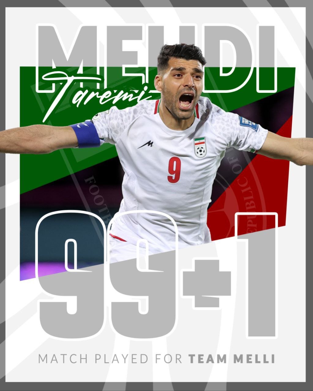 رکورد مهدی طارمی در تیم ملی