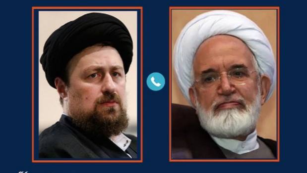 تماس تلفنی سید حسن خمینی با مهدی کروبی