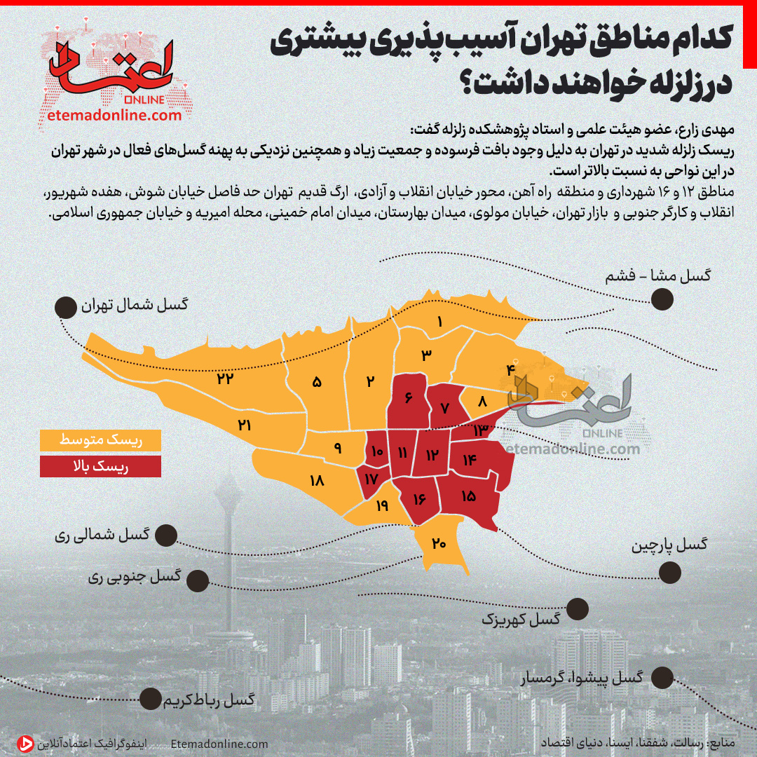 زلزله تهران