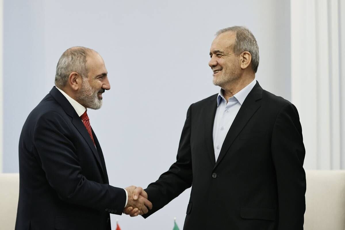 دیدار خصوصی پزشکیان با نخست وزیر ارمنستان