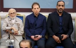 بابک زنجانی در مراسم ترحیم علی اکبر انصاری مالک بانک آینده+ عکس

