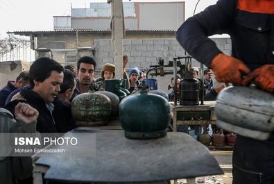 صف طویل گاز در مشهد