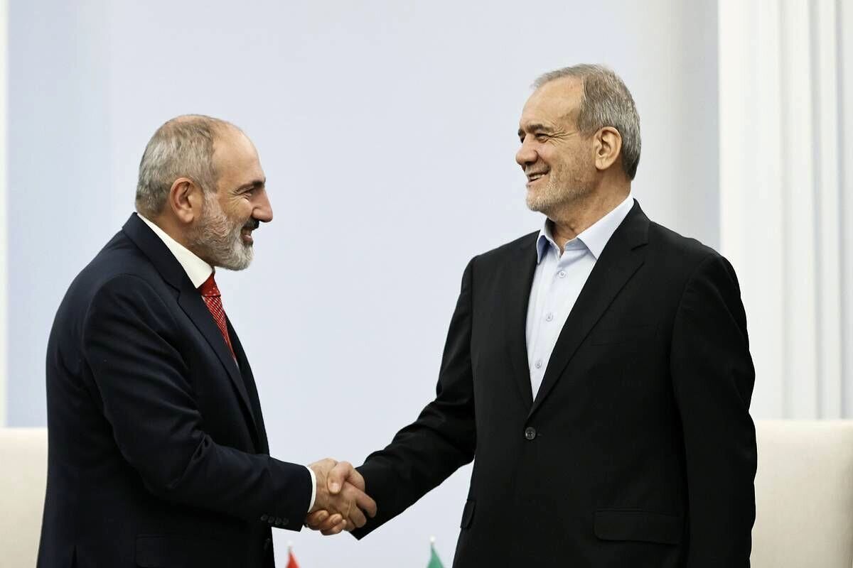 دیدار خصوصی پزشکیان با نخست وزیر ارمنستان