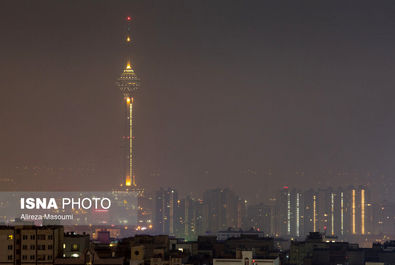آلودگی شب‌های تهران
